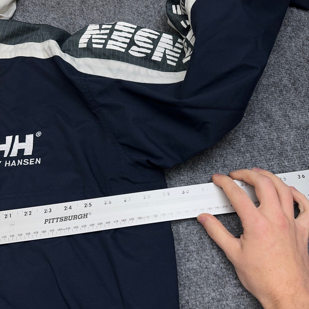 Vintage Helly Hansen Razorfish Rain Jacket Men's XL Navy Full Zip Mesh Lined - Picture 9 of 11